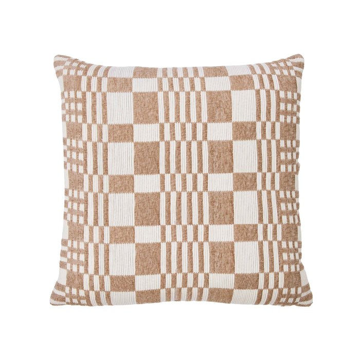 Amalfi Eliot Cushion Ivory & Brown