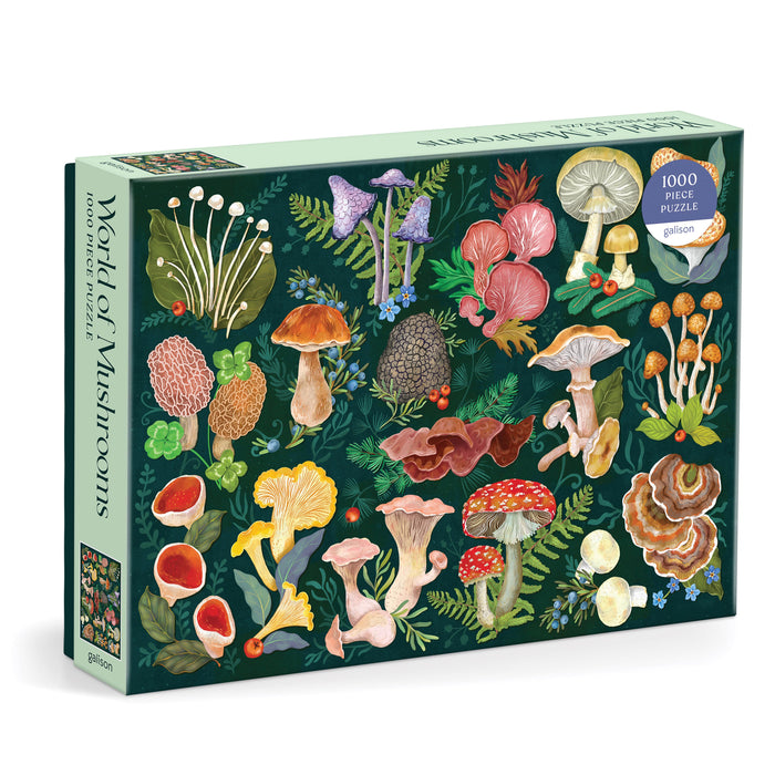 Galison World of Mushrooms Puzzle - 1000pcs Multi-Coloured