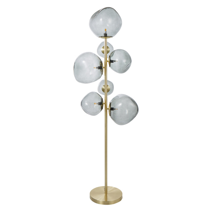 Grand Designs Athena Metallic Floor Lamp Black & Gold