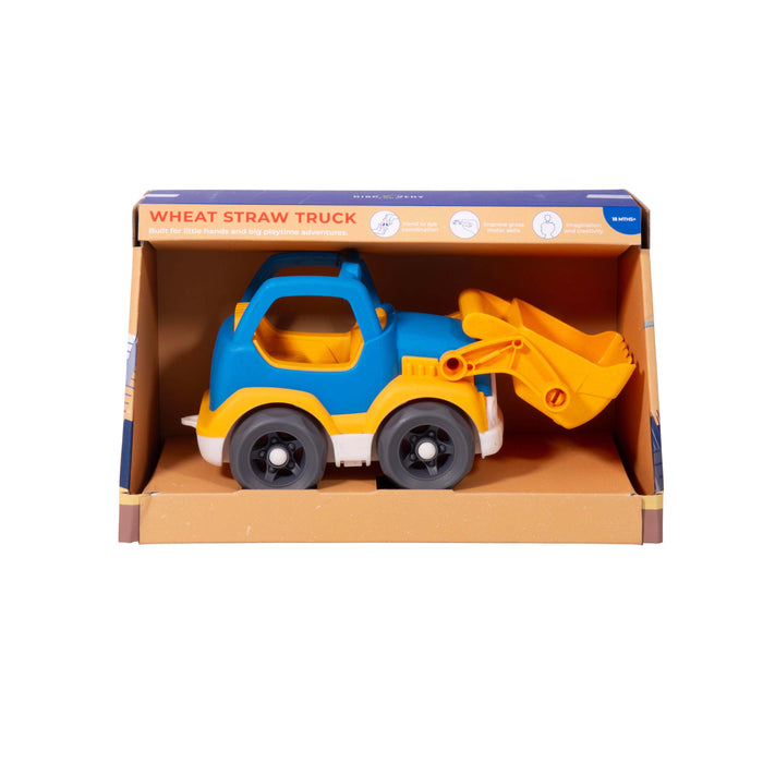Discovery Zone Wheat Straw Truck Large - Excavator Yellow
