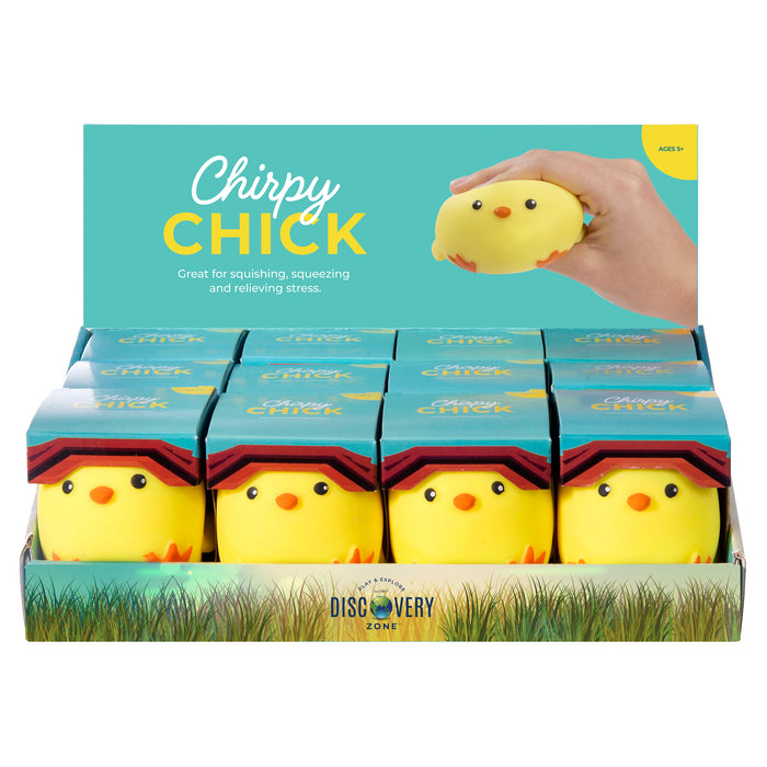 Discovery Zone Chirpy Chick CDU 12pcs - Yellow
