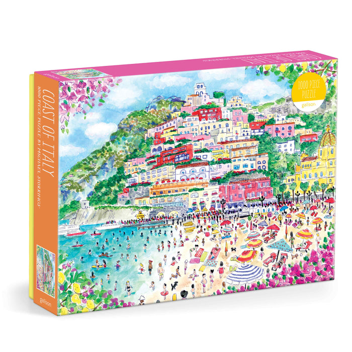 Galison Storrings Coast of Italy Puzzle - 1000pc Multi-Coloured