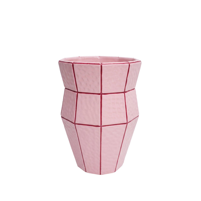 Emporium Sadie Tile Collection Vase Pink & Red