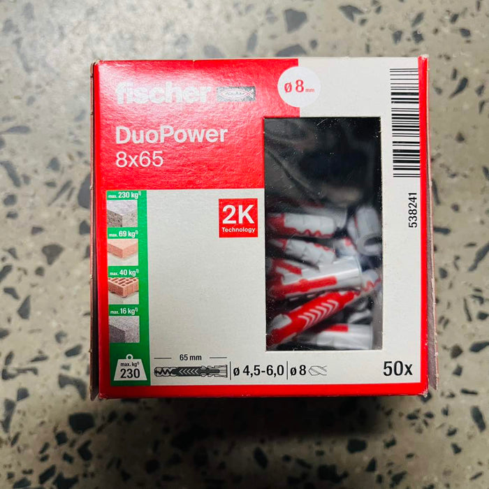 Fischer Expansion Plug DuoPower 8x65 Long
