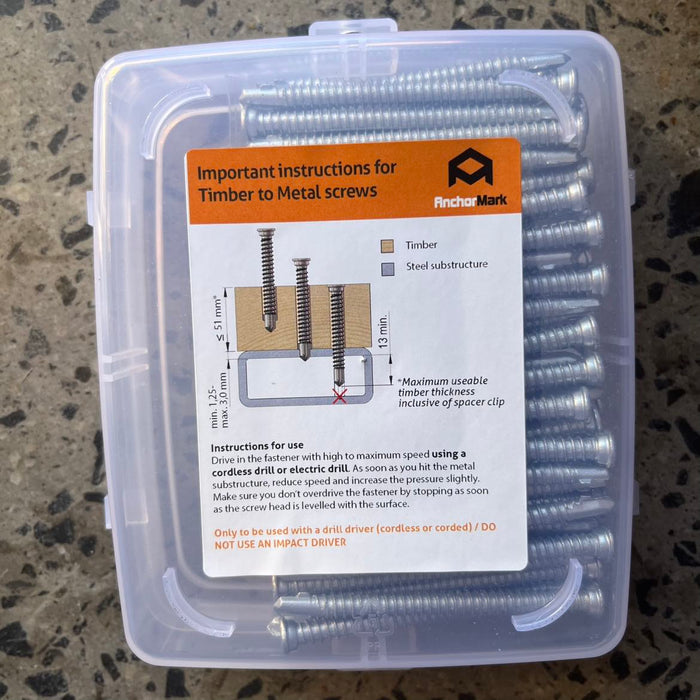 AnchorMark Decking Screw A4 316 S2 5.5x70 TTM/BiMetal (QTY 100)
