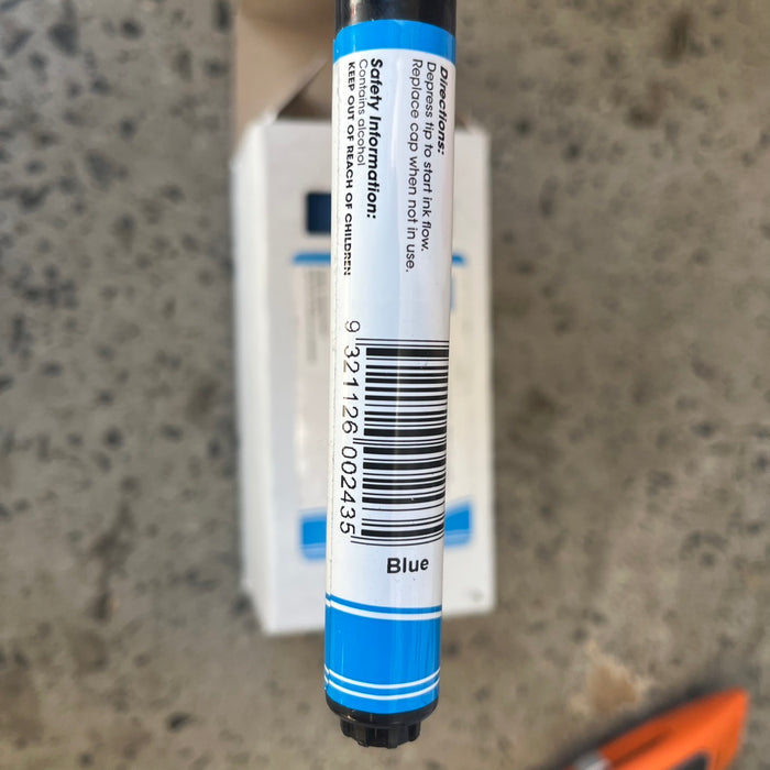 Dy-Mark Duo Ink Marker Blue (Box of 12)