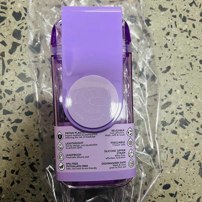 Oasis Kid's Tritan Juice Box W/Straw 300Ml - Lavender