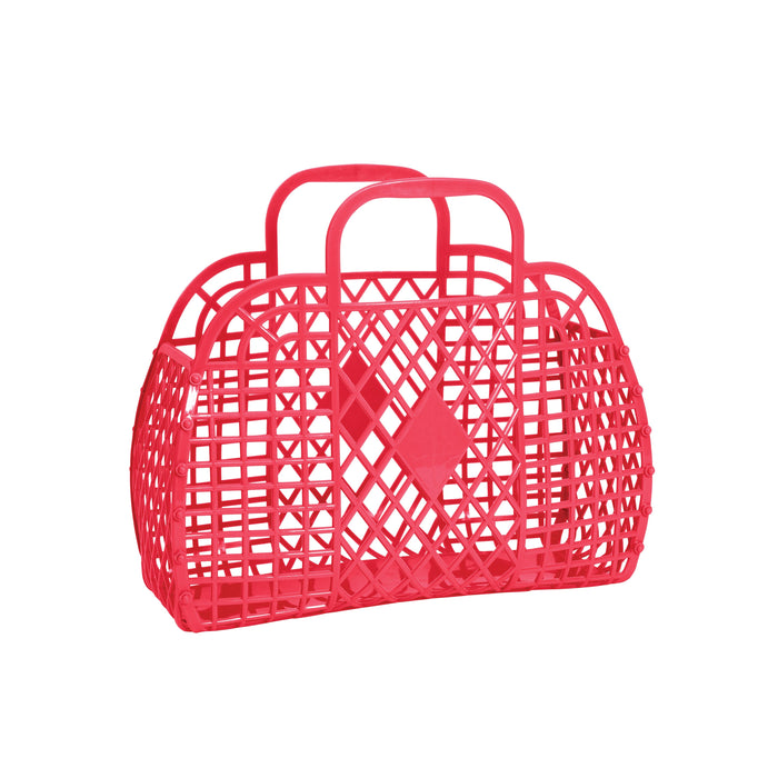 Sun Jellies Retro Basket Small Coral