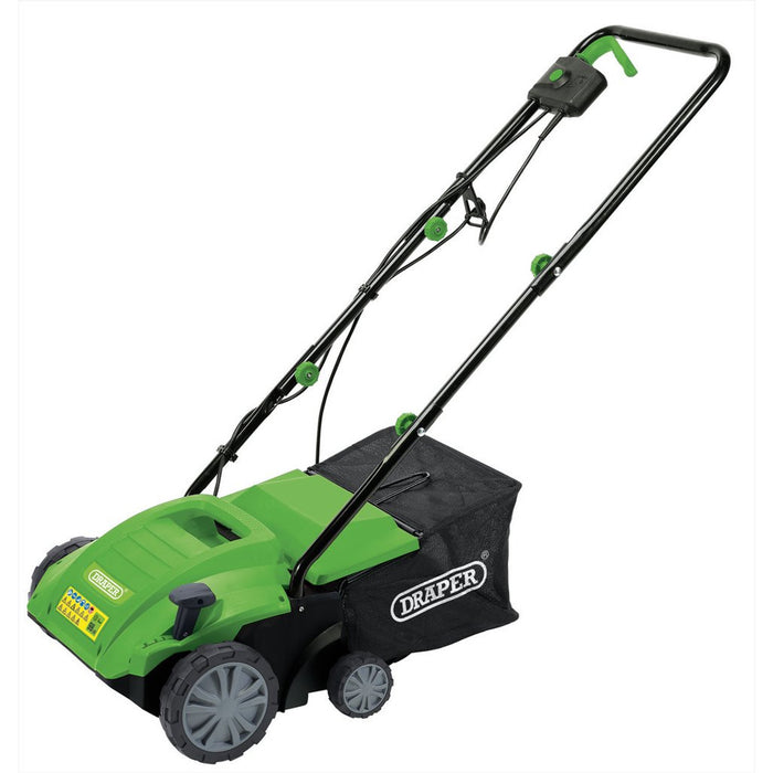 DRAPER 230V 2-in-1 Lawn Aerator and Scarifier, 320mm, 1500W