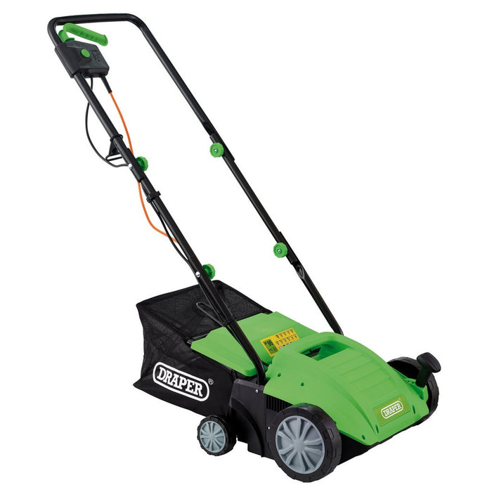 DRAPER 230V 2-in-1 Lawn Aerator and Scarifier, 320mm, 1500W