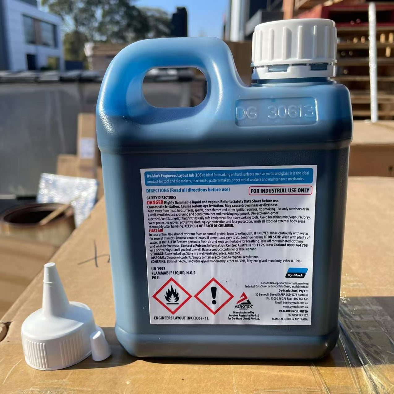 Dy-Mark Engineers Layout Ink 1L – Precision Metal Marking Dye for Mach ...