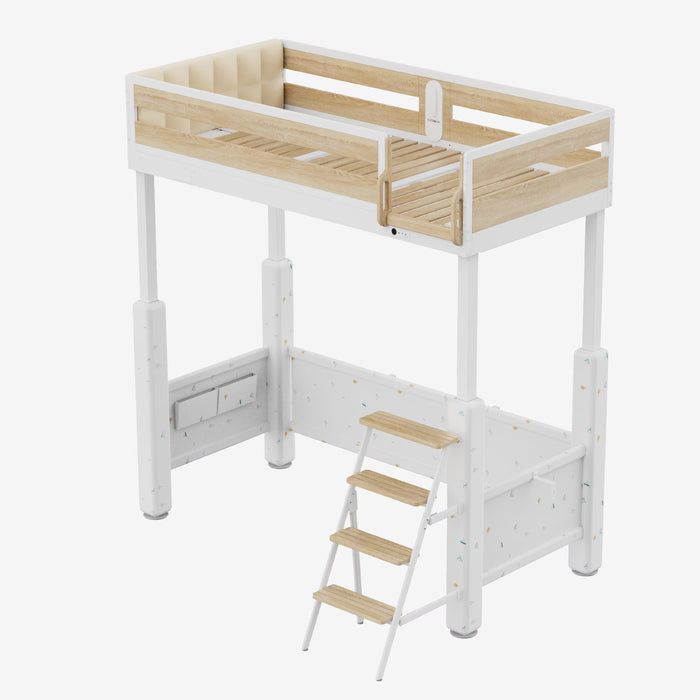 Flexispot Bunk Bed Adjustable Height Loft Bed - Modern Design & Versatile Functionality