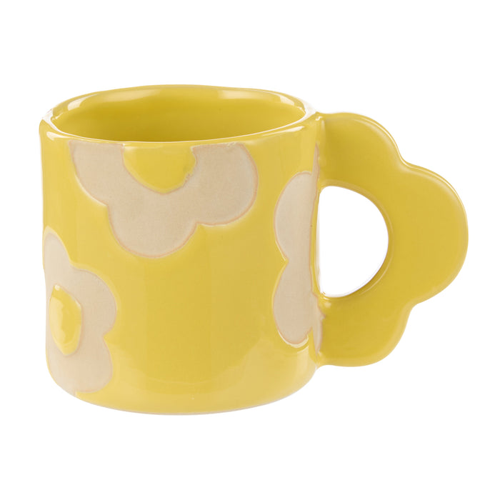 Emporium Posey Flower Mug Yellow