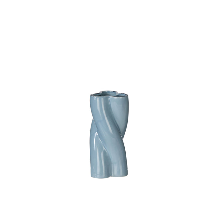 Emporium Rory Twist Vase Blue