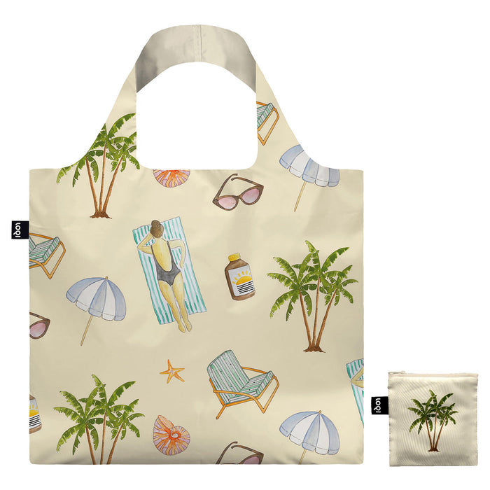 LOQI Sylvia Harvey Walker Palm Tree Bag Multi-Coloured
