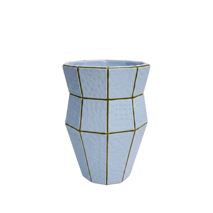 Emporium Sadie Tile Collection Vase Blue & Deep Green