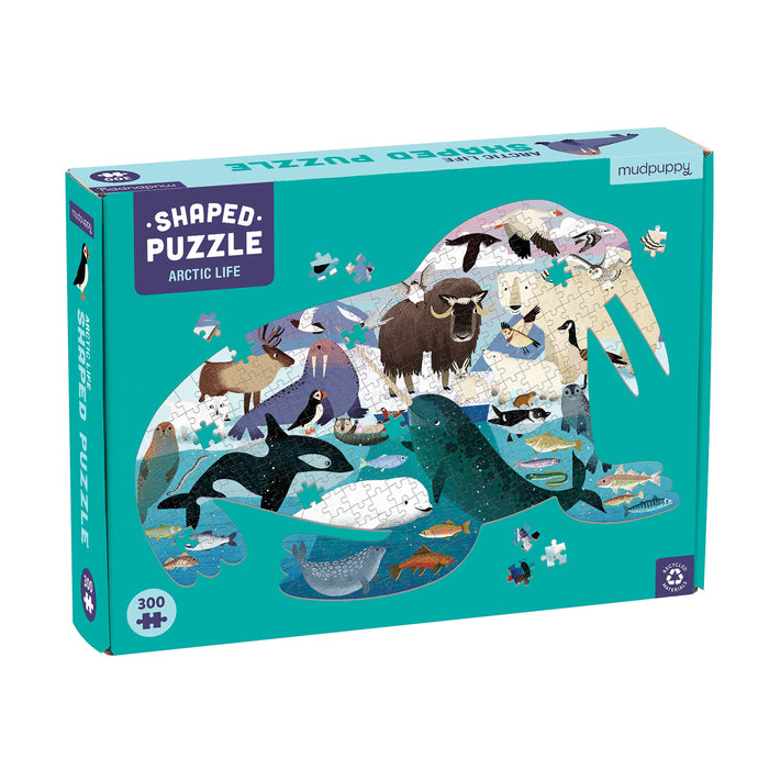 Mudpuppy Arctic Life Shaped Puzzle - 300pc Multi-Coloured