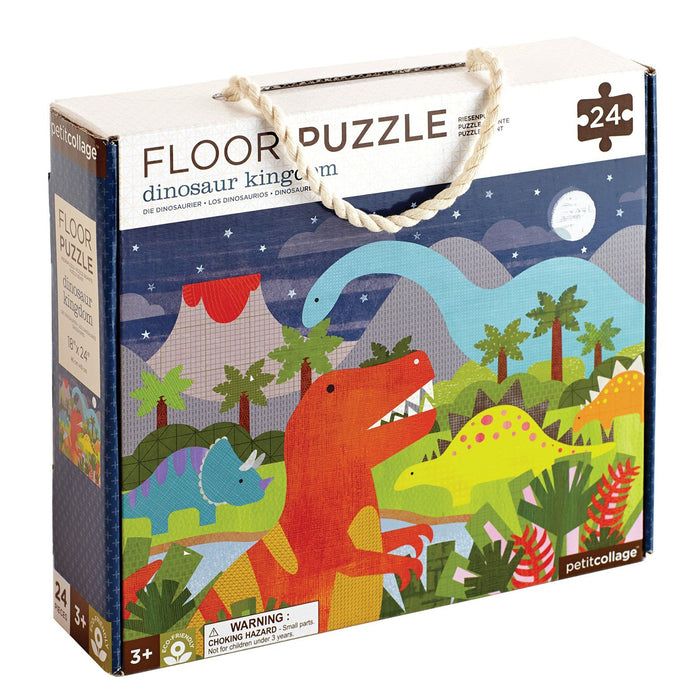 Petit Collage Floor Puzzle - Dinosaur Kingdom Multi-Coloured