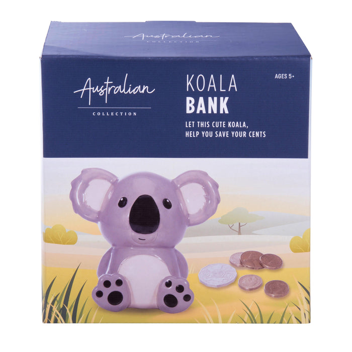 The Australian Collection Koala Money Box Grey