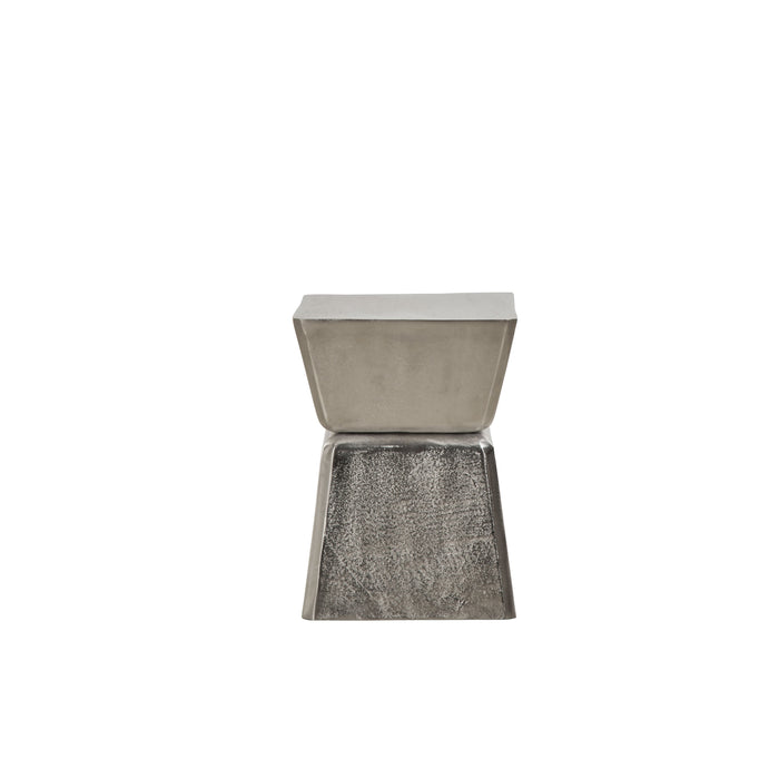 Grand Designs Zalen Side Table Raw Nickel