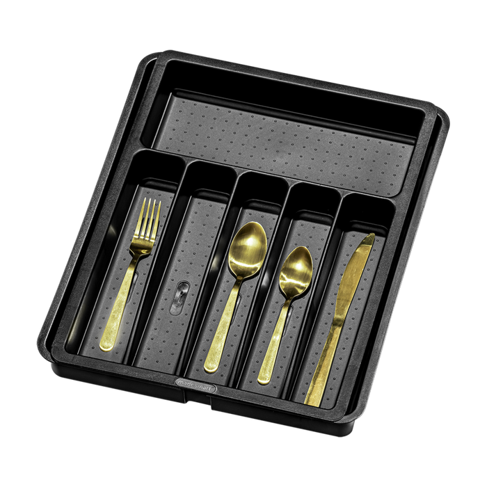 EXPANDABLE CUTLERY TRAY 40.6 X 33.7 X 5.1CM CARBON