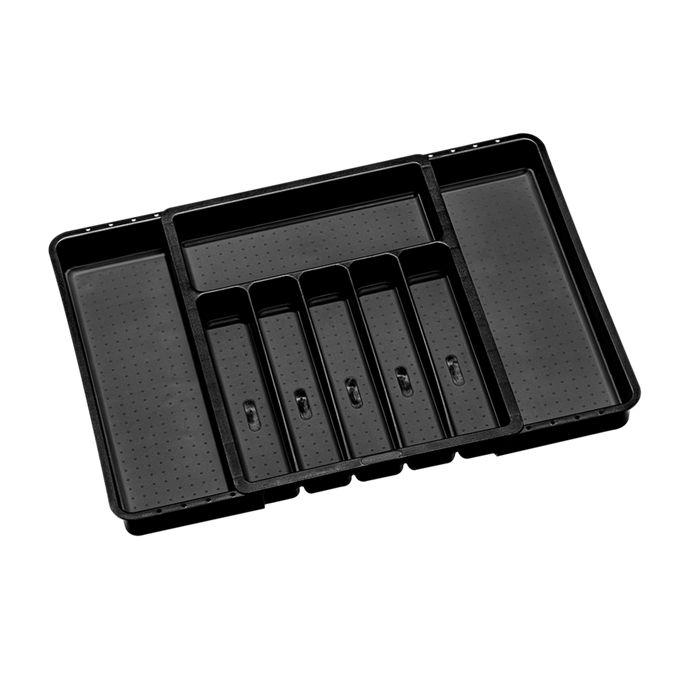 EXPANDABLE CUTLERY TRAY 40.6 X 33.7 X 5.1CM CARBON