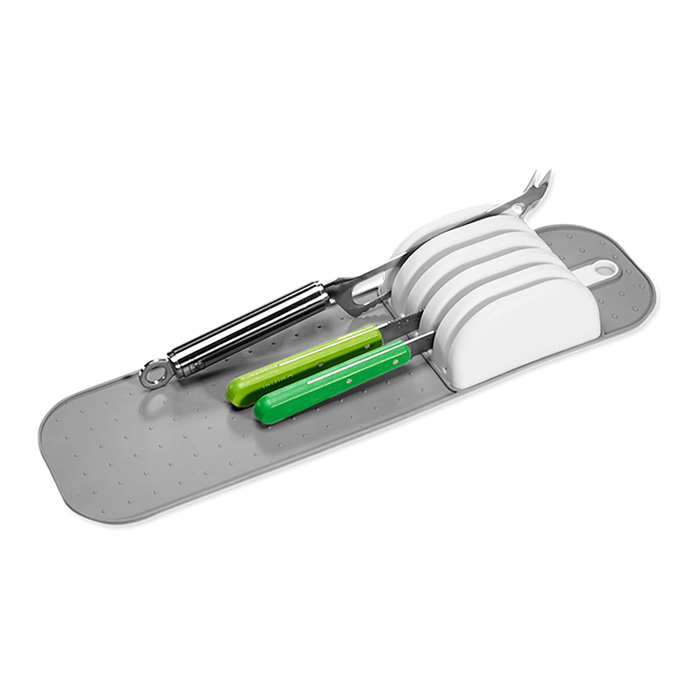 SMALL IN-DRAWER KNIFE MAT 38.4 X 10.6 X 5.4CM WHITE