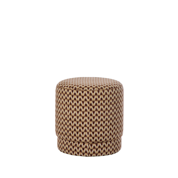 Amalfi Clark Stool Brown & Mustard