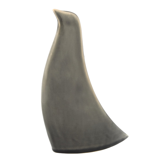 Amalfi Sirin Ceramic Bird Sculpture Large Dark Grey