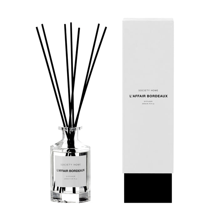 Society Home L'Affair Bordeaux Scented Diffuser 200ml White