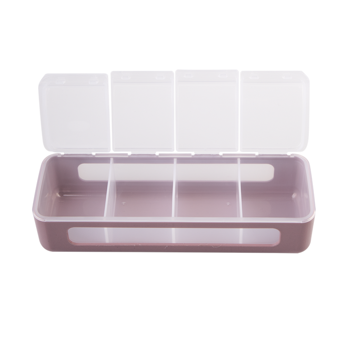 4 COMPARTMENT SNACKLE BOX PINK