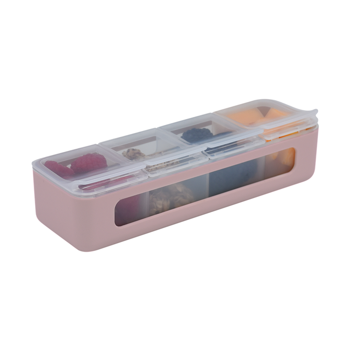 4 COMPARTMENT SNACKLE BOX PINK