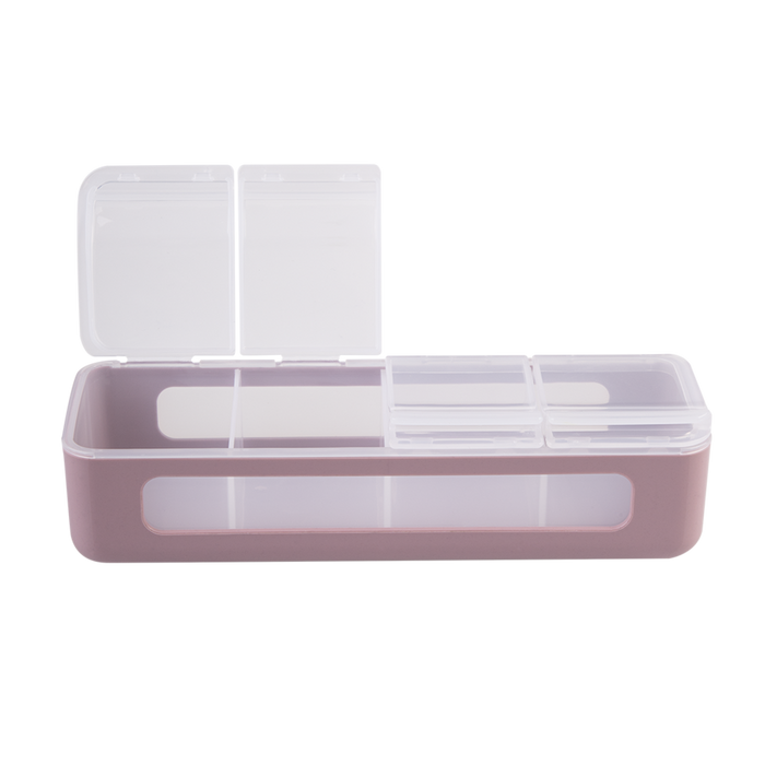 4 COMPARTMENT SNACKLE BOX PINK