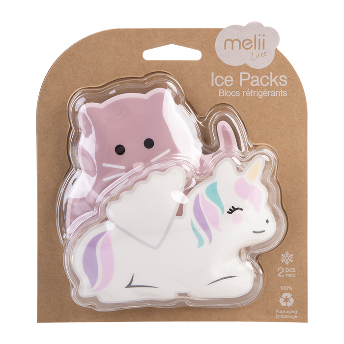 GEL ICE PACKS SET 2 (UNICORN - CAT)