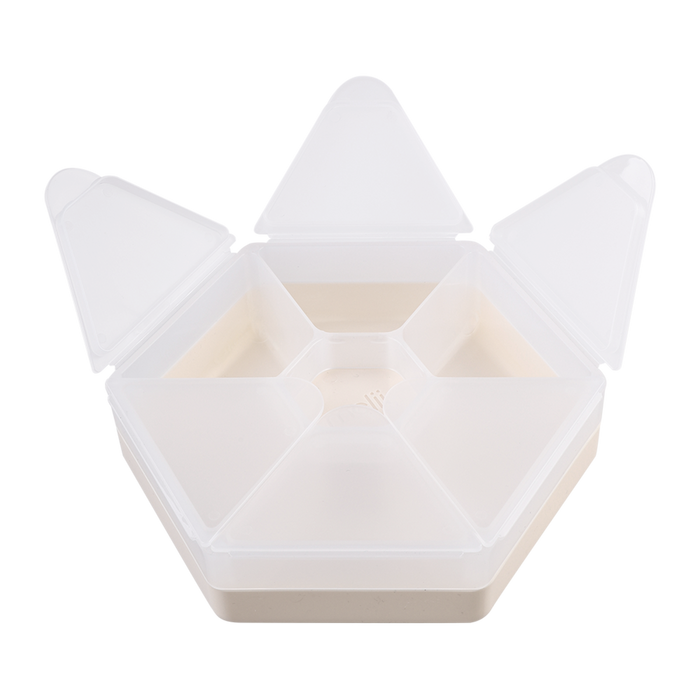 HEXAGON SNACKLE BOX IVORY