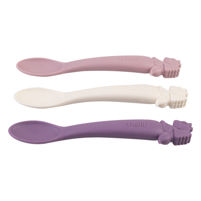 SILICONE SPOONS 3PK UNICORN