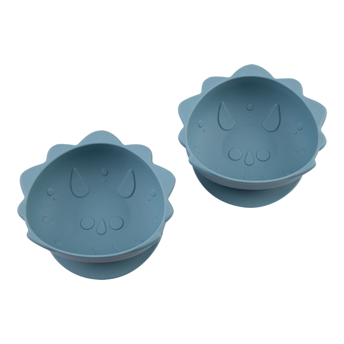 SILICONE SUCTION BOWLS 2 PK DINOSAUR