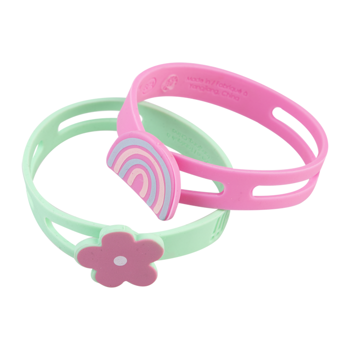 SILICONE WRAP BANDS (FLOWER - HEART - RAINBOW)
