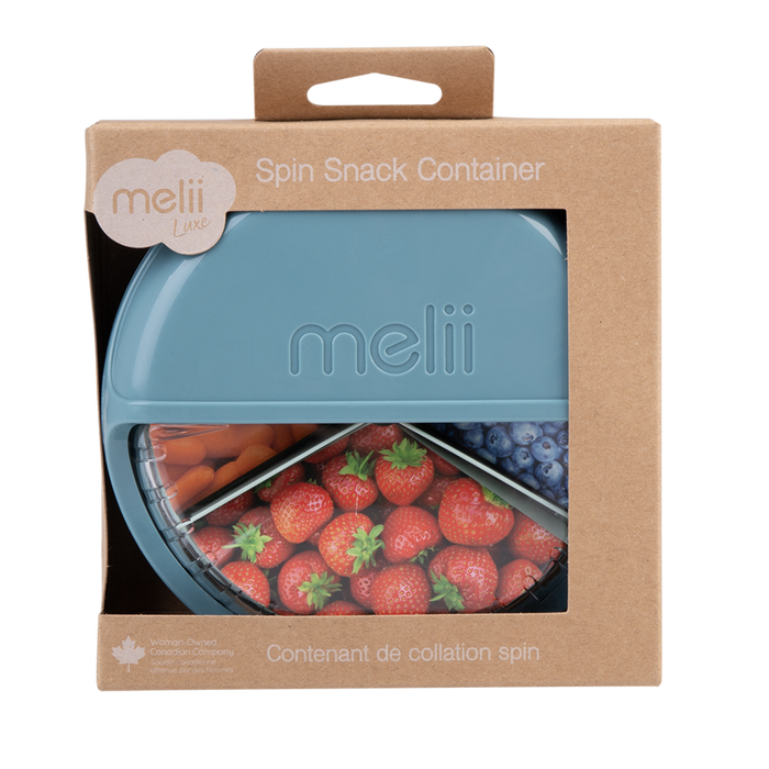 SPIN SNACK CONTAINER BLUE