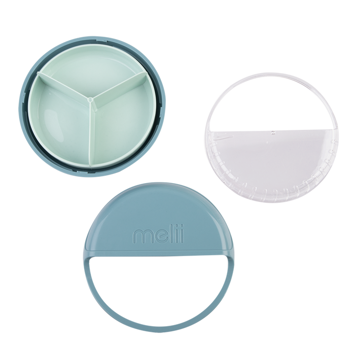 SPIN SNACK CONTAINER BLUE
