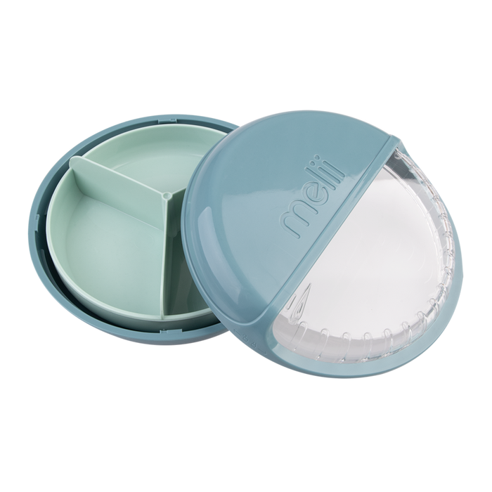 SPIN SNACK CONTAINER BLUE
