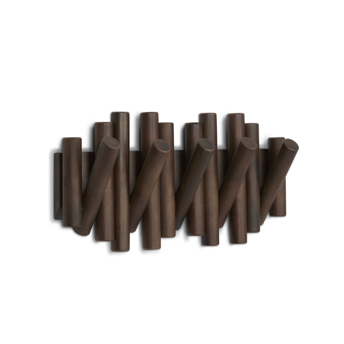 Umbra Picket Rail Hook Aged Walnut