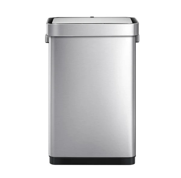 "EKO" BRAND 50L Sensor trash can, brushed fingerprint proof stainless steel, without PP liner,with a roll of liner