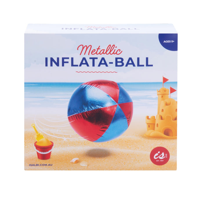 Discovery Zone Metallic Inflata-ball - Medium Red & Blue