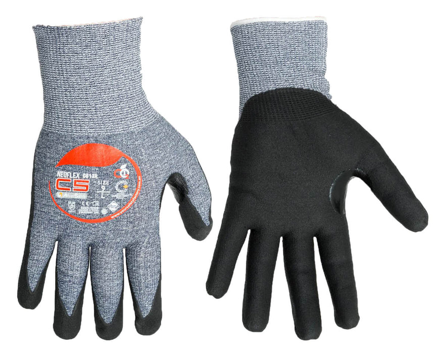 NeoFlex G815R Gloves - Cut 5/C Level, Breathable Nitrile Foam, Sizes S-3XL G815R