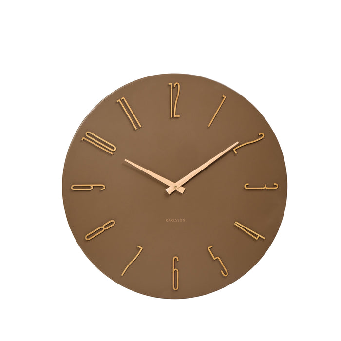 Karlsson Esmerado Wall Clock Brown
