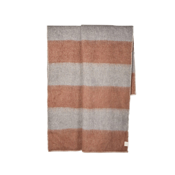 Amalfi Velora Stitch Throw Brown/Grey