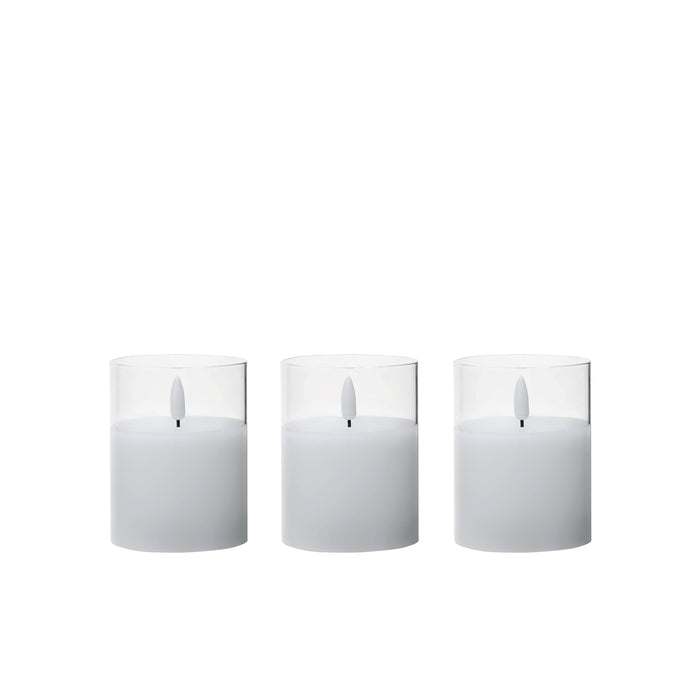 Rogue Glass Unaflame Candle 3pcs Set Clear