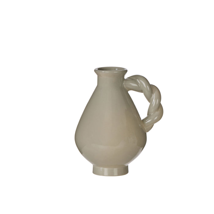 Emporium Arlo Twist Vase Small Soft Green