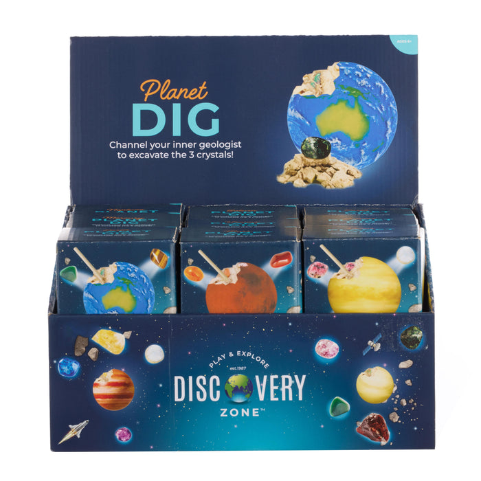 Discovery Zone Planet Dig - Small CDU 18pcs/8 Assorted